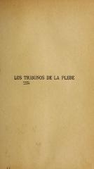 Los tribunos de la plebe.
