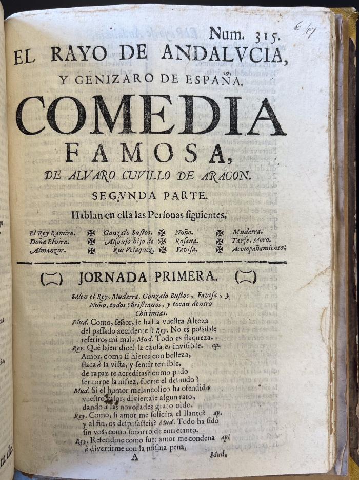 El rayo de Andalucia, y Genizaro de España.