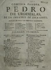 Pedro de Urdimalas :